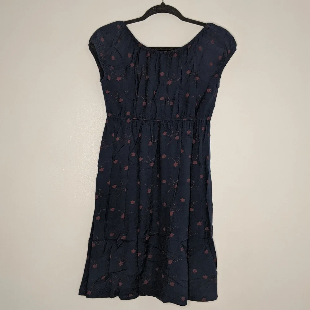 Kimchi Blue Navy Babydoll Dress - Size Small - Picture 4 of 5